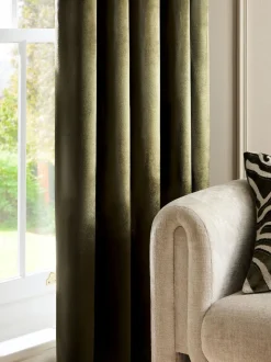 Liquid Velvet Eyelet Curtains