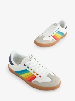 Little Bird by Jools Oliver Gum Sole sneakers met regenboogstrepen