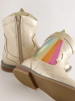 Little Bird by Jools Oliver Metallic westernBoots