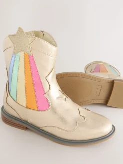 Little Bird by Jools Oliver Metallic westernBoots