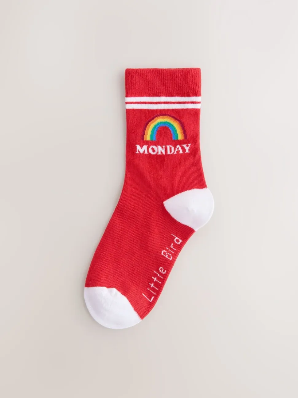 Little Bird by Jools Oliver Bright Rainbow Days Of The Week Socks 7 Pack