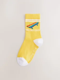 Little Bird by Jools Oliver Bright Rainbow Days Of The Week Socks 7 Pack