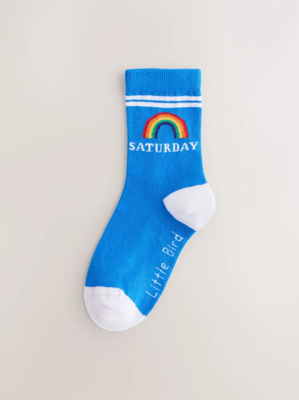 Little Bird by Jools Oliver Bright Rainbow Days Of The Week Socks 7 Pack
