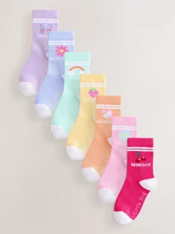 Little Bird by Jools Oliver Pastel Rainbow Days Of The Week Socks 7 Pack