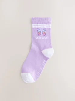 Little Bird by Jools Oliver Pastel Rainbow Days Of The Week Socks 7 Pack