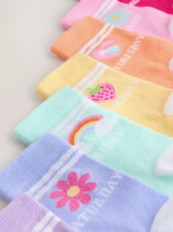 Little Bird by Jools Oliver Pastel Rainbow Days Of The Week Socks 7 Pack