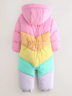 Little Bird by Jools Oliver regenbestendig sneeuwpak met pastelkleurige regenboogvlakken