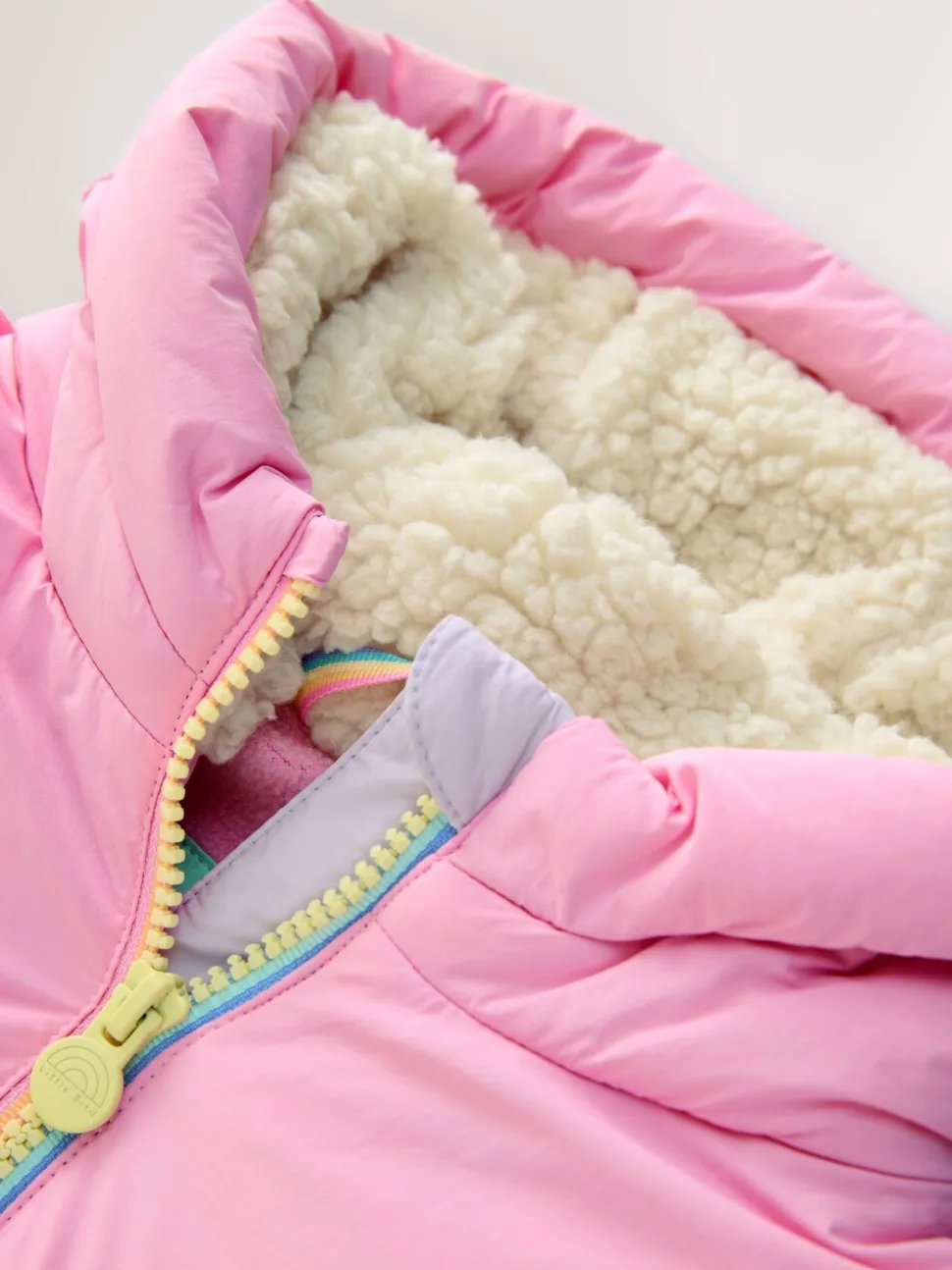 Little Bird by Jools Oliver regenbestendig sneeuwpak met pastelkleurige regenboogvlakken