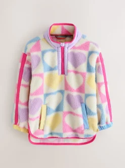 Little Bird by Jools Oliver Heart Colourblock Borg Fleece