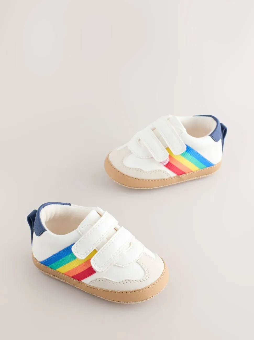 Little Bird by Jools Oliver Rainbow Tape Gum Sole Trainers Padders