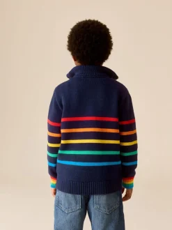 Little Bird by Jools Oliver Knitted Long Sleeve 1/4 Zip Jumper