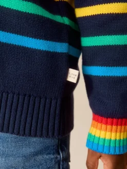 Little Bird by Jools Oliver Knitted Long Sleeve 1/4 Zip Jumper