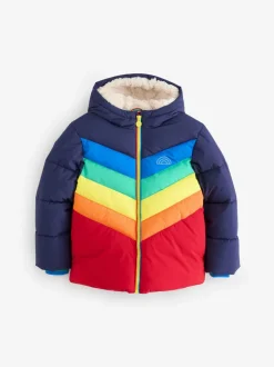 Little Bird by Jools Oliver Heldere Chevron Regenbestendige Gevoerde jas