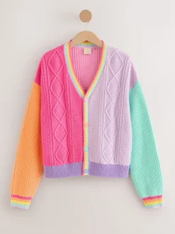 Little Bird by Jools Oliver V-Neck Knitted Button Through Cardigan