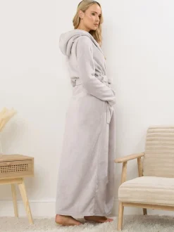 Long Tall Sally Cotton Touch Hooded Maxi Robe