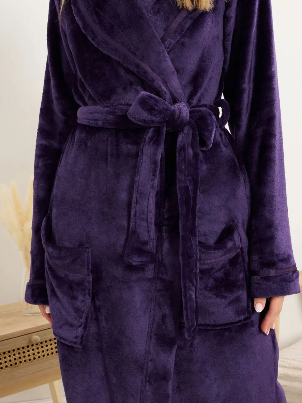 Long Tall Sally Ribbon Shawl Maxi Robe