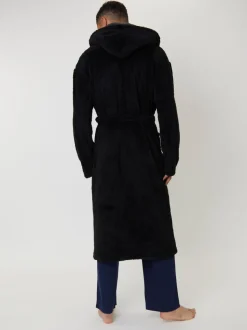 Loungeable - Kamerjas met contrasterende kraag en sherpa met capuchon