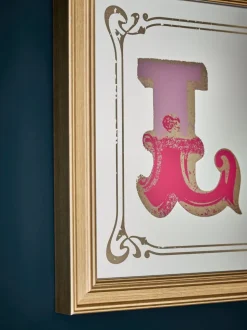 Love Mirror Slogan Wall Art