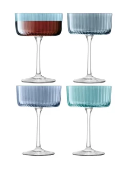 LSA International Gems diverse set champagnecocktailglazen van 230ml