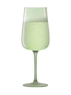 LSA International Set of 2 Arc Contrast Flute Glasses 280ml