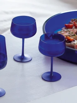 LSA International Set of 2 Arc Contrast Saucer/Cocktail Glasses 250ml