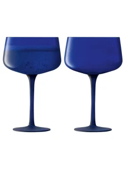 LSA International Set of 2 Arc Contrast Saucer/Cocktail Glasses 250ml