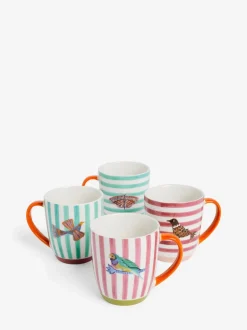 Lucy Tiffney - Set van 4 mokken