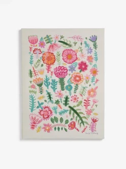 Lucy Tiffney canvas met bloemenprint