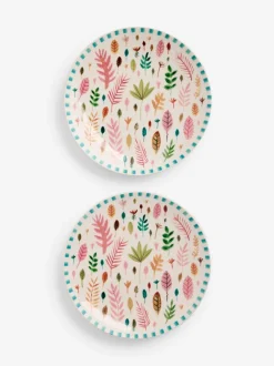 Lucy Tiffney Set of 4 Leaves Side Plates