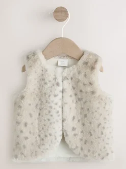 Luipaard - Babybodywarmer met print van imitatiebont (0mnd -3jr)