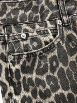 Luipaardprint - Straight Leg Jeans