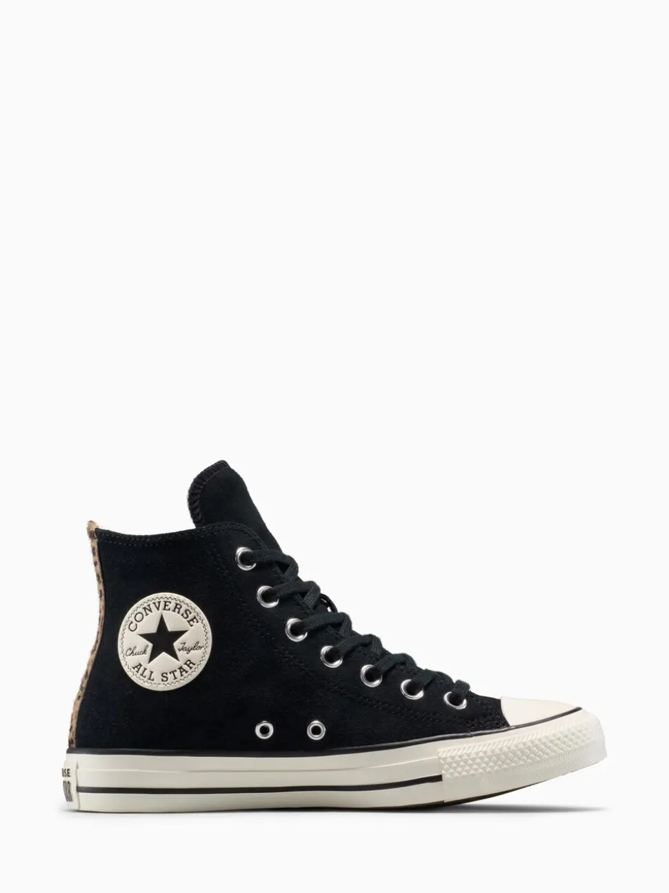 Luipaardprint zwart - Converse Chuck Taylor Suede All Over High Trainers