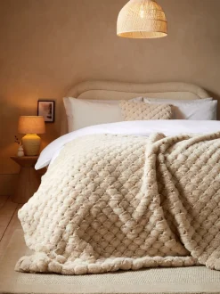Luna Bedloper met geschulpt pluche imitatiebont