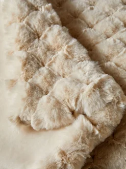 Luna Bedloper met geschulpt pluche imitatiebont