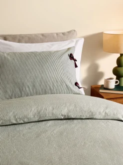 MADE.COM Ansel Stripe 100% Cotton Duvet Cover and Pillowcase Set