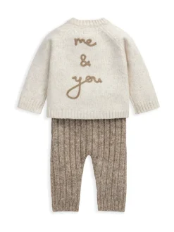 Mamas & Papas Me and You Bear Cardigan & Leggings Knit Set