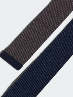 Marineblauw - adidas Golf omkeerbare gevlochten riem