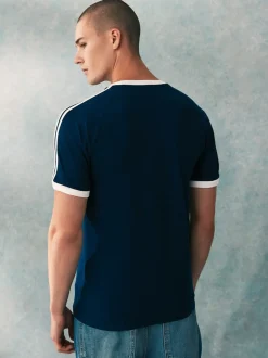 Marineblauw - adidas Originals Adicolor Classics T-shirt met 3 strepen