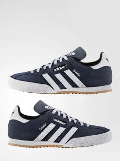 Marineblauw - adidas Originals samba suède sneakers