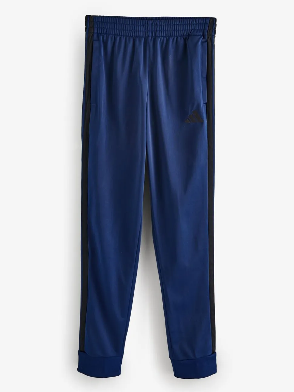 Marineblauw - adidas Sportswear basic tricot trainingspak met 3 strepen