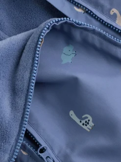 Marineblauw - Baby all-in-one van nylon met capuchon (0mnd -2jaar)