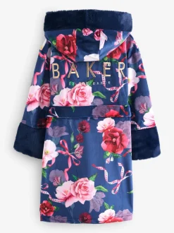 Marineblauw - Baker by Ted Baker All Over Floral Print Robe
