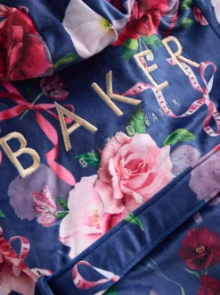 Marineblauw - Baker by Ted Baker All Over Floral Print Robe