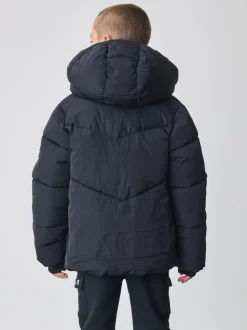 Marineblauw - Baker by Ted Baker Regenbestendig Gevoerd jack