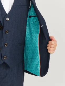 Marineblauw - Baker By Ted Baker kostuumjasje