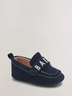 Marineblauw - Baker by Ted Baker - Padders loafers voor babyjongens
