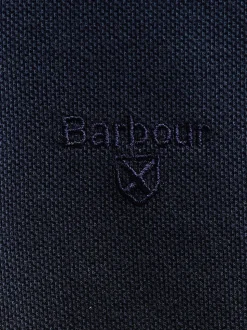 Marineblauw - Barbour® - Essential sport poloshirt met lange mouwen