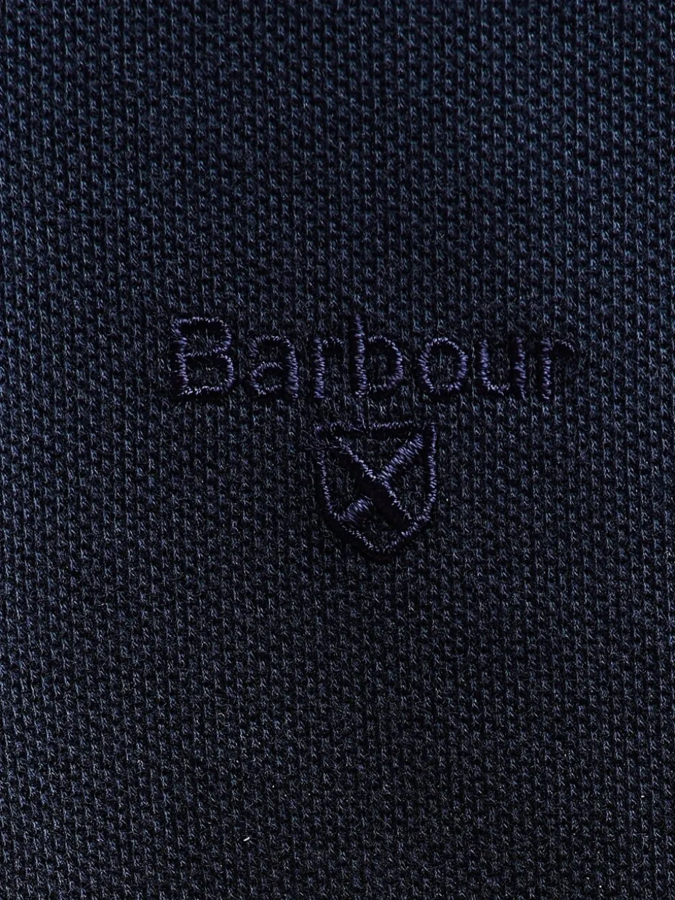 Marineblauw - Barbour® - Essential sport poloshirt met lange mouwen