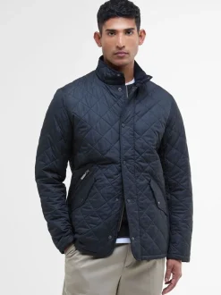 Marineblauw - Barbour® Chelsea gewatteerd jack