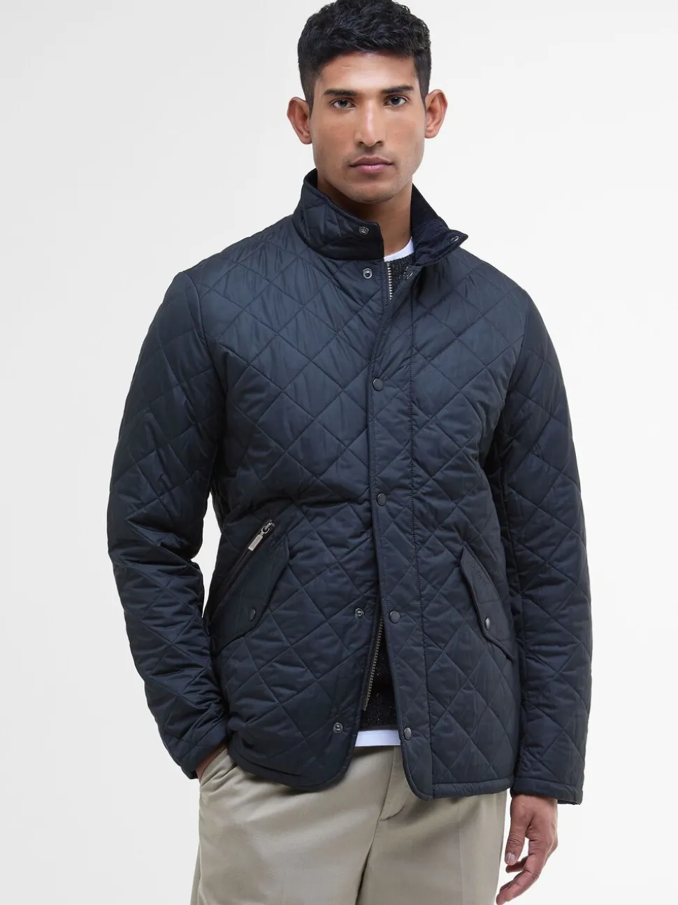 Marineblauw - Barbour® Chelsea gewatteerd jack